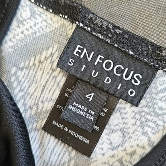 Women's Mini Cocktail Dress Size 4 Black White Office Evening Bodycon Classic - Picture 8 of 14